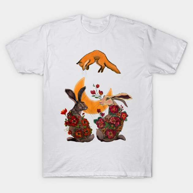 Dreamy hare T-Shirt by TatianaBS